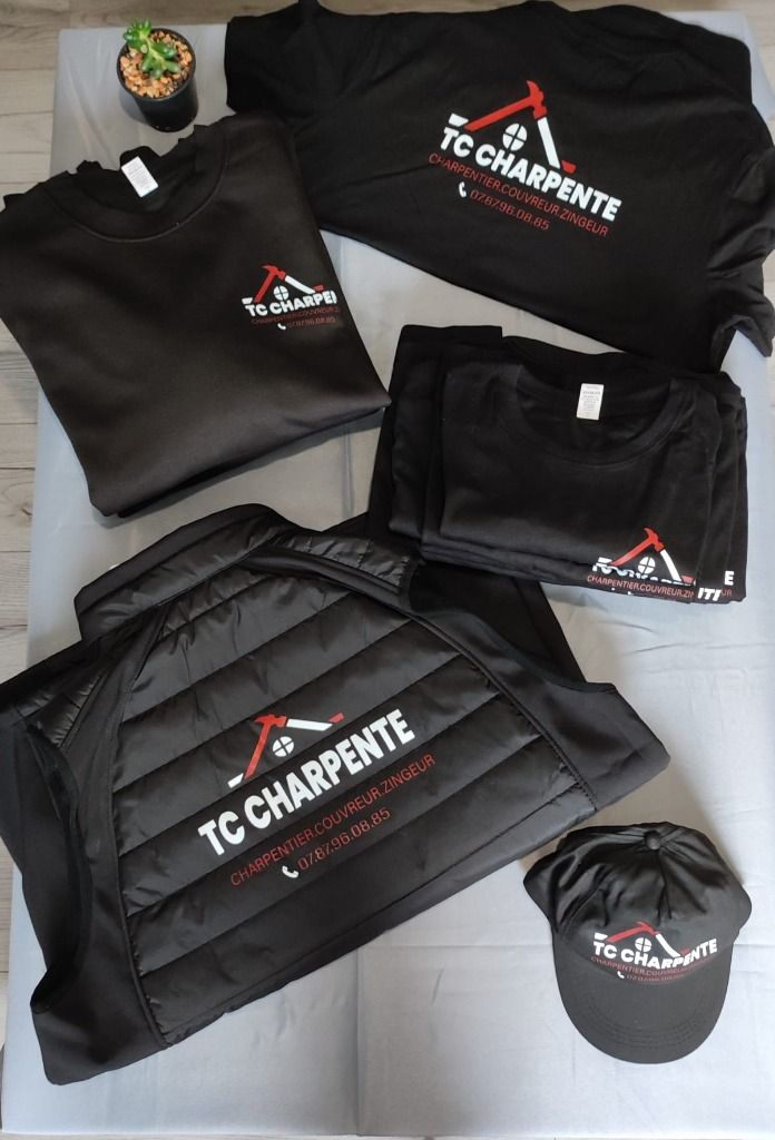 Personnalisation, marquage textile , veste, t-shirt, sweat, caquette pour notre client