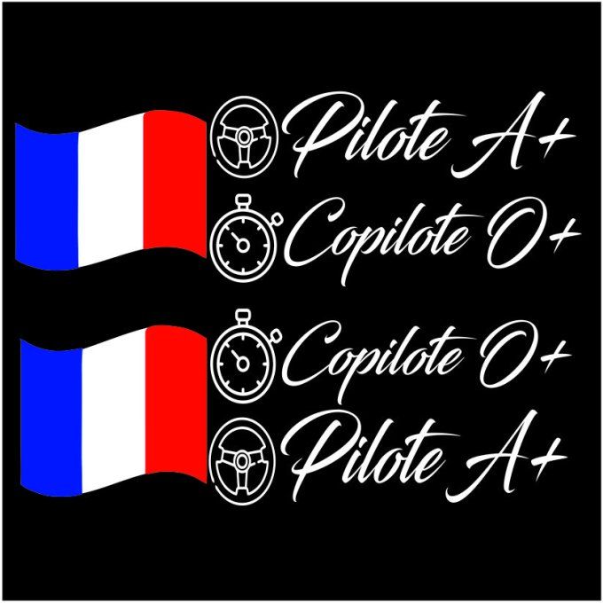 Pilote et Copilote personnalisable - Lot de 2